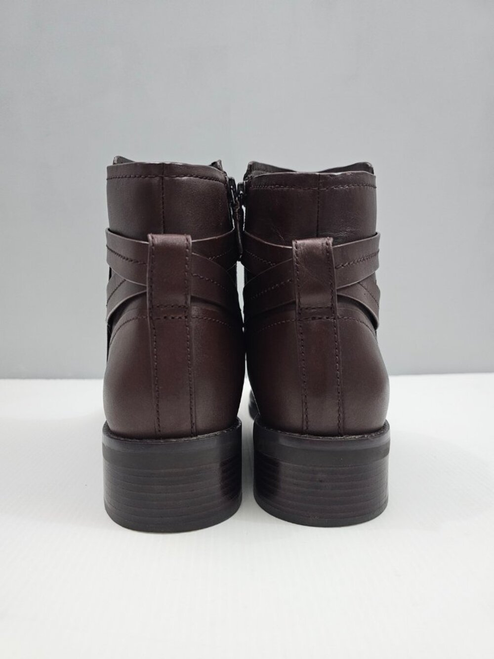 Cole Haan Rosalyn Waterproof Ankle Boot Womens 10 Madeira Brown Leather Low Heel - Picture 8 of 15